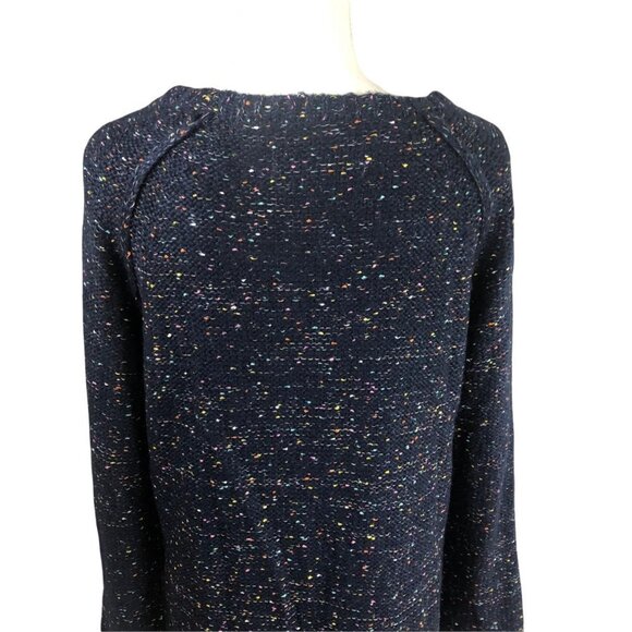 𝅺VINTAGE Havana Blue Pullover Sweater with Front Zippers size Medium - Picture 5 of 9